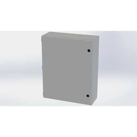 Saginaw Control & Engineering 1/4 Turn Latch Electrical Enclosures, 20 in H, 6 in D, 16 in W, NEMA 3R, 4, 12, 13, Carbon Steel SCE-20166ELJ